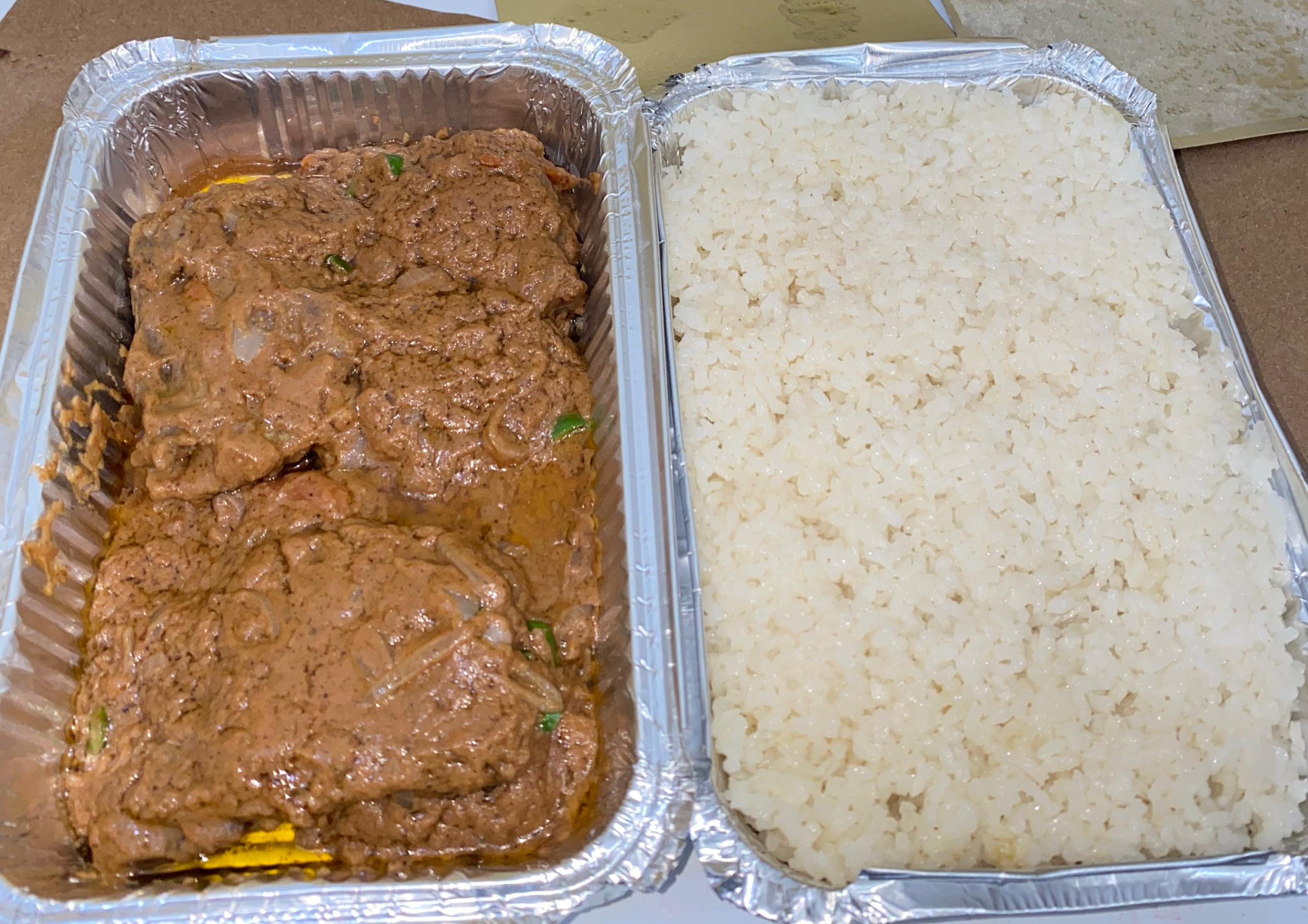 Côtes, Sauce d'arachide Riz